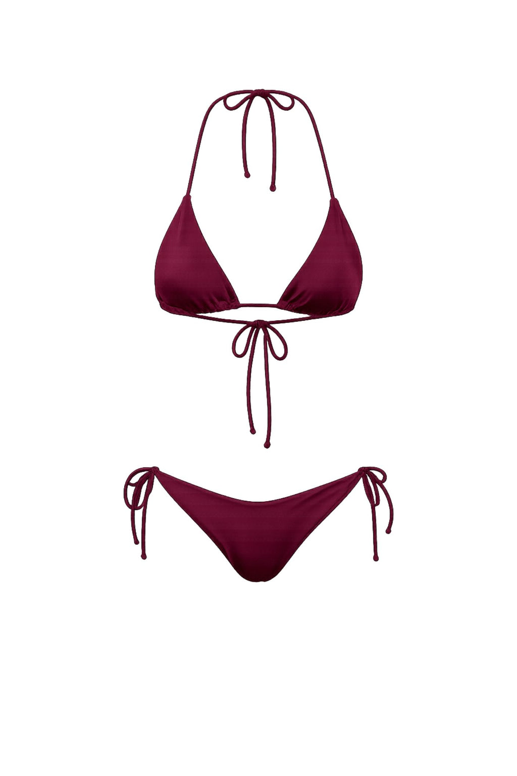 Sazan Shimmer Triangle Top - Burgundy