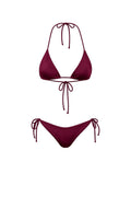 Sazan Shimmer Triangle Top - Burgundy