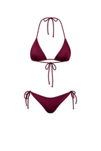 Sazan Shimmer Triangle Top - Burgundy