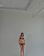 Sazan Shimmer Triangle Top - Burgundy