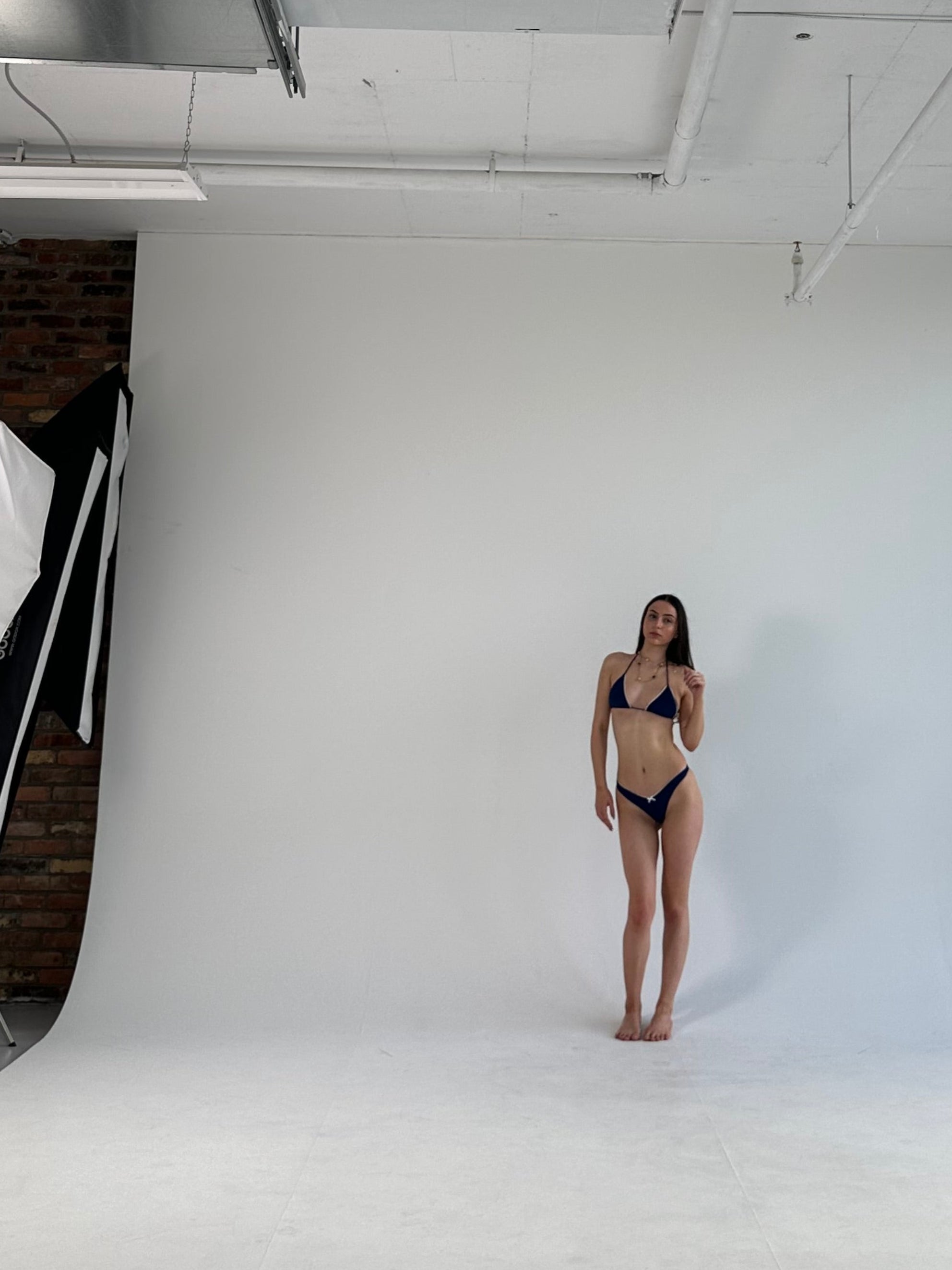 Blue Coast Triangle Top - Navy