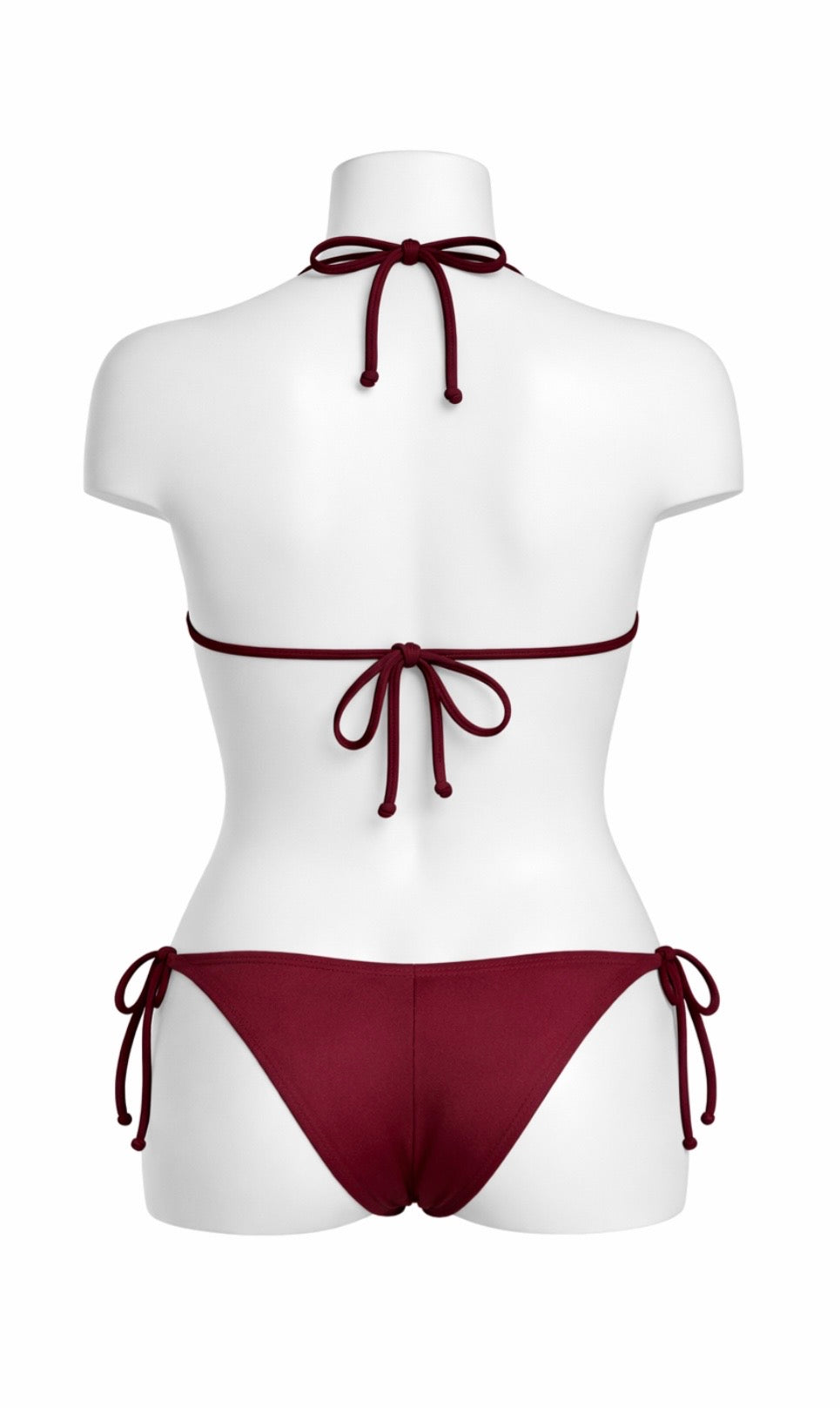 Sazan Shimmer Triangle Bottom - Burgundy